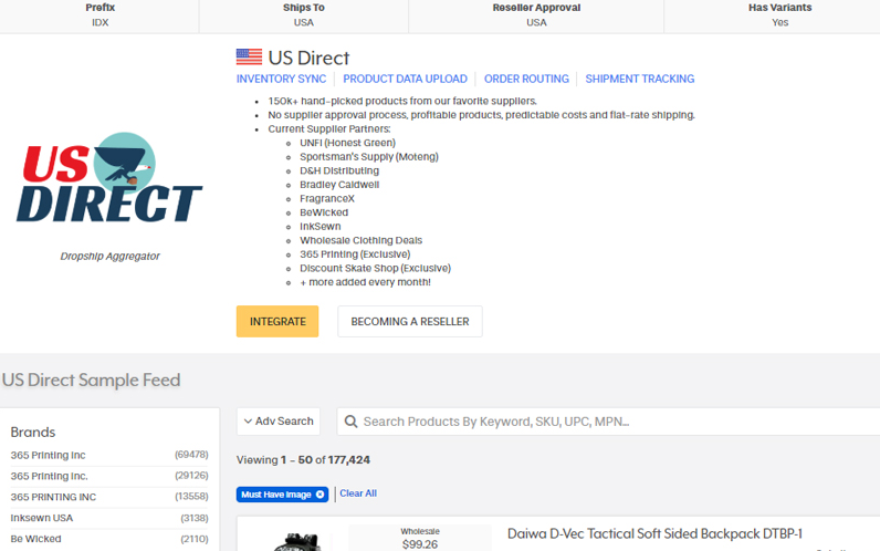 Inventory Source, US Direct Offering