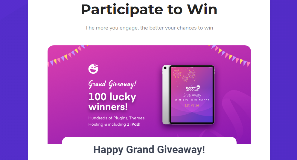 weDevs grand give away