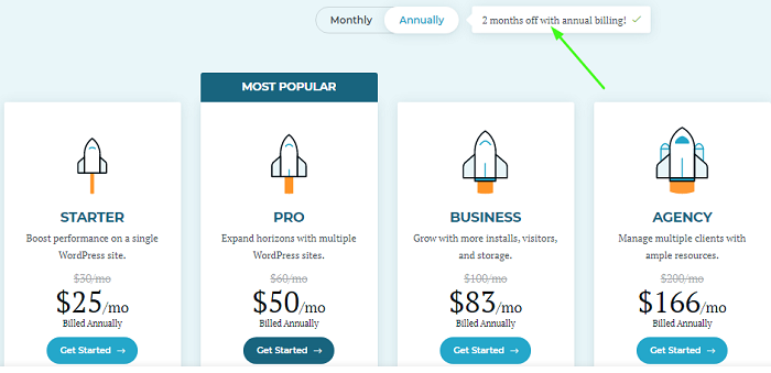 Rocket.net Annual Plans